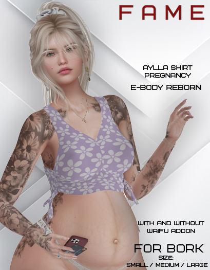 ::FM AYLLA Shirt e-Body Reborn -  WAIFU - BORK  S/ M/ L #T6