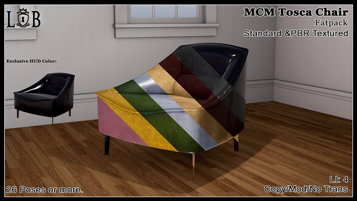 ~L:B~ MCM Tosca Chair - Fatpack