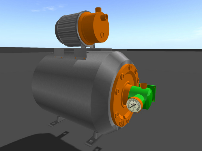 Mesh Motor Pump 1 Land Impact