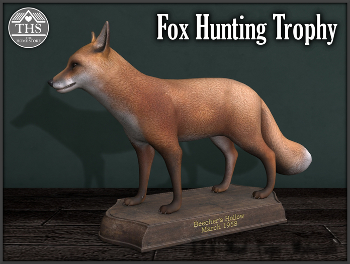 FOX HUNTING TROPHY - HUNTING TROPHY - FOX TAXIDERMY - FOX - HUNTING - TROPHY - TAXIDERMY