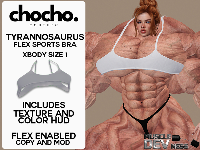 Chocho - Tyrannosaurus Flex Sports Bra (X-Body Size 1)