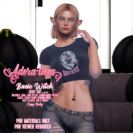 Adora-tions - Basic Witch Crop Top