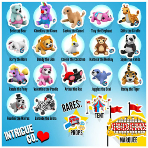 Intrigue Co. - Plushie Pals: Circus Marquee - RARE