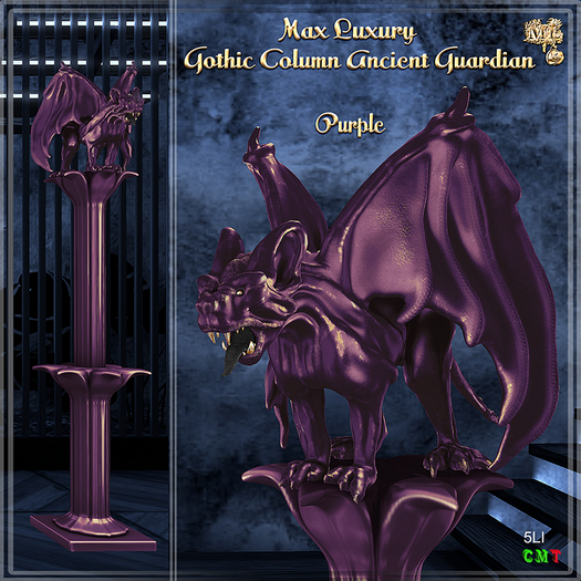 Max Luxury - Gothic Column Ancient Guardian - Purple