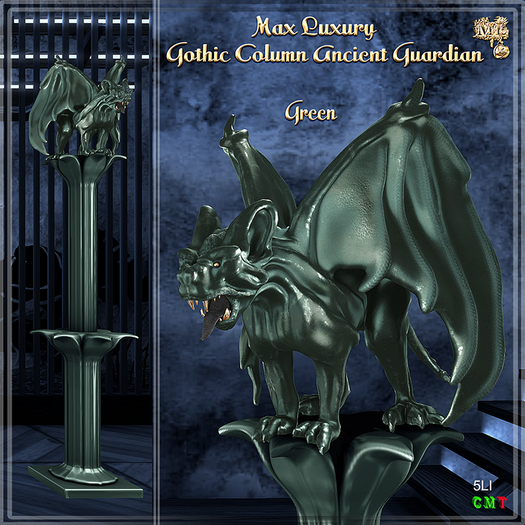 Max Luxury - Gothic Column Ancient Guardian - Green