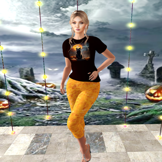 Orange pattern pants boxedPT004  