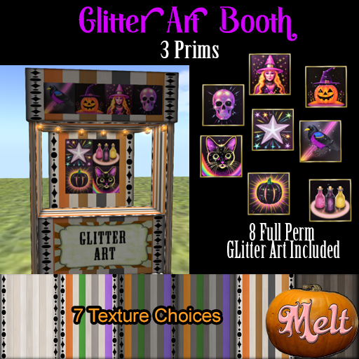 {Melt} Glitter Art booth