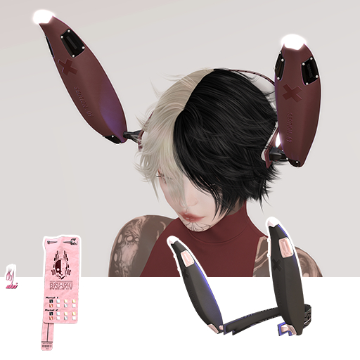 [MDN]-Hare Tech Ear Black(Add me)