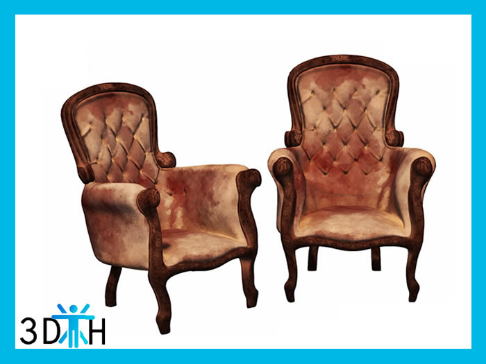 Second Life Marketplace - 3DH Halloween Bloody Armchair Full Perm Mesh