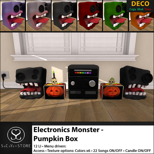 SaCaYa - Electronics Monster - Pumpkin Box