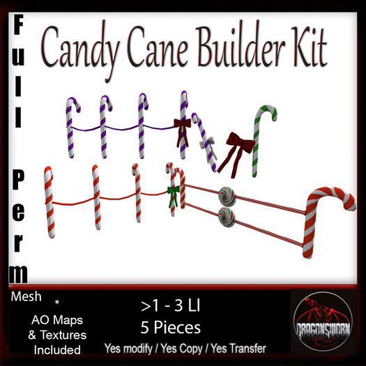 Full Perm Candy Cane Builder Kit