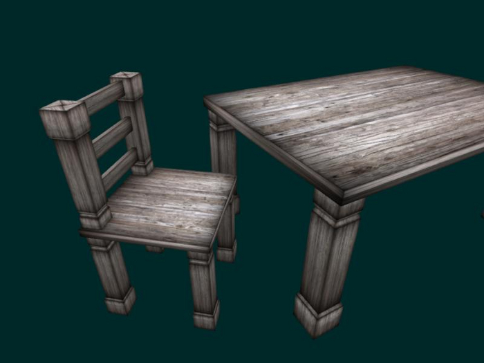 [VORTEX]Table and Chair Set #1 Copy/Mod