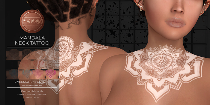 KUMIHO Mandala Neck Tattoo PINK