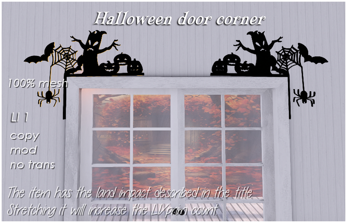 Halloween door corner