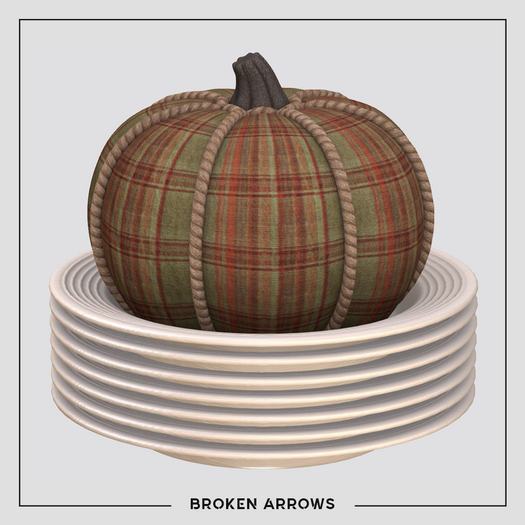 BROKEN ARROWS - Harvest - Plates & Pumpkin - Green 