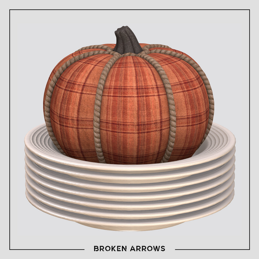 BROKEN ARROWS - Harvest - Plates & Pumpkin - Orange 