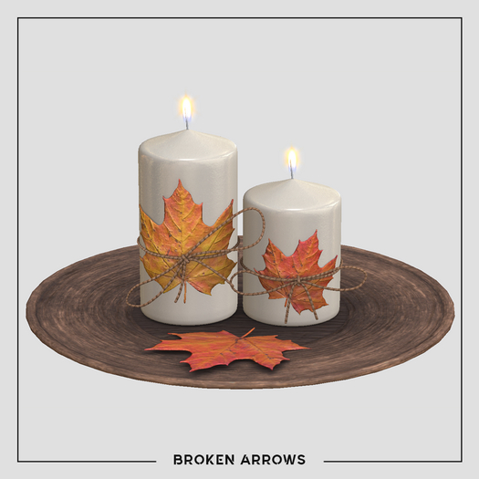 BROKEN ARROWS - Harvest - Candles - Dark Wood