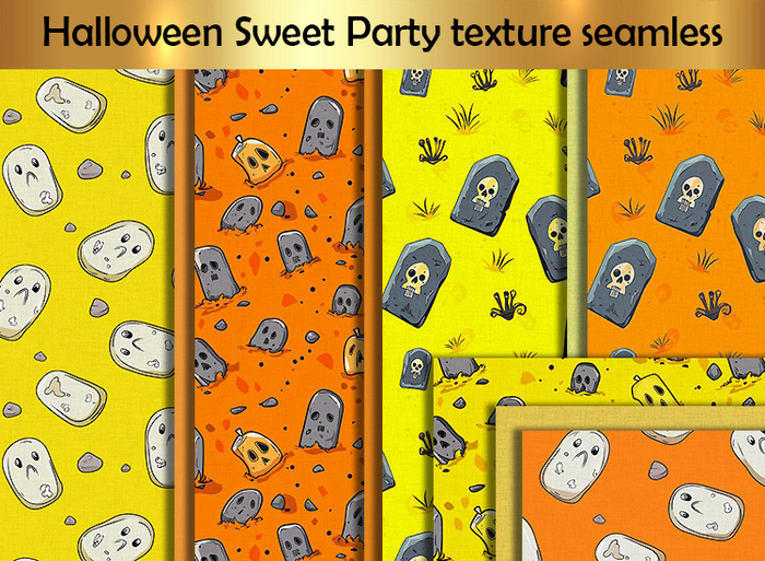 Halloween Sweet Party texture seamless