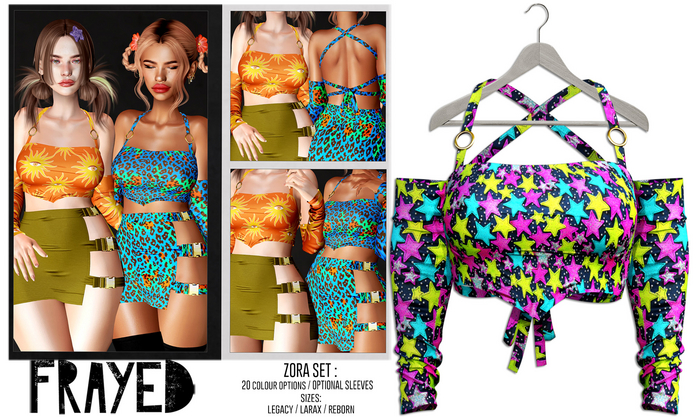 Frayed - Zora Top - Stars