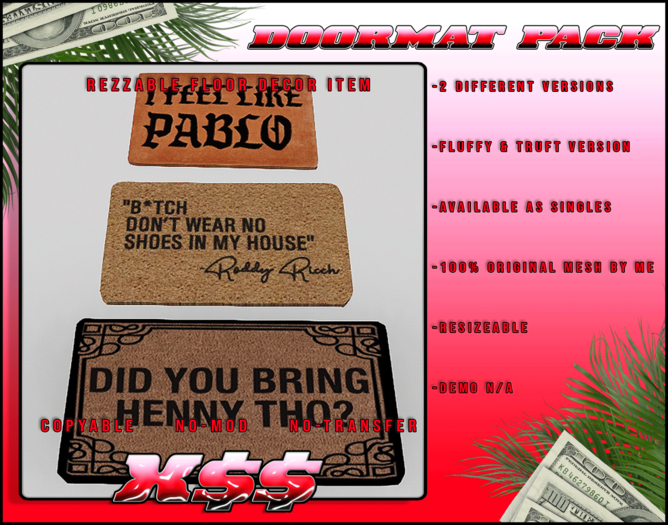 (X$$) Doormat Pack (BOXED)