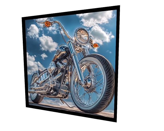Motorcycle Daytime Framed Poster Wall Art