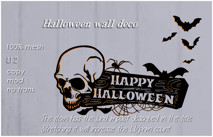 Halloween wall deco