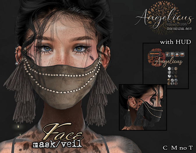 .AngelicUs. Face mask/veil 