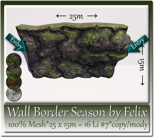 Wall Border Season by Felix  25x15m=16 Li #7 c+m