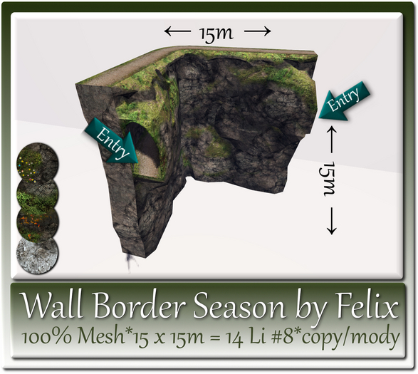 Wall Border Season by Felix  15x15m=14 Li #8 c+m