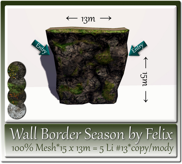 Wall Border Season by Felix 15x13m=5 Li #13c+m