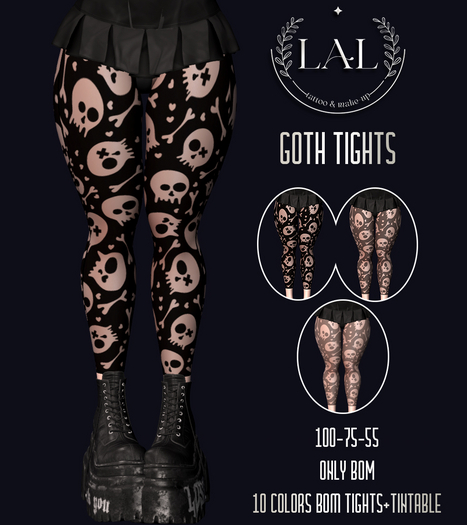 LAL-Goth Tights Only Bom(Tintable)
