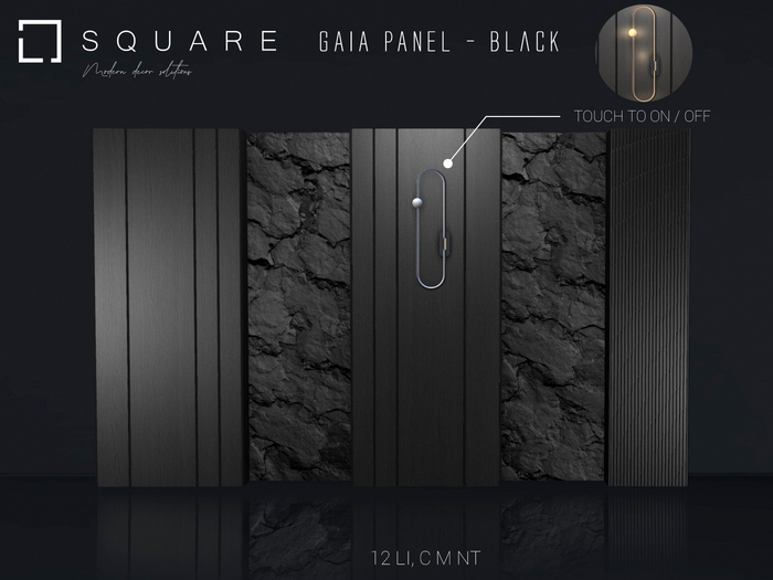 [ SQUARE ] - GAIA Panel : BLACK 