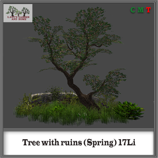 Lady's Garden - Tree with ruins (Spring) 17Li