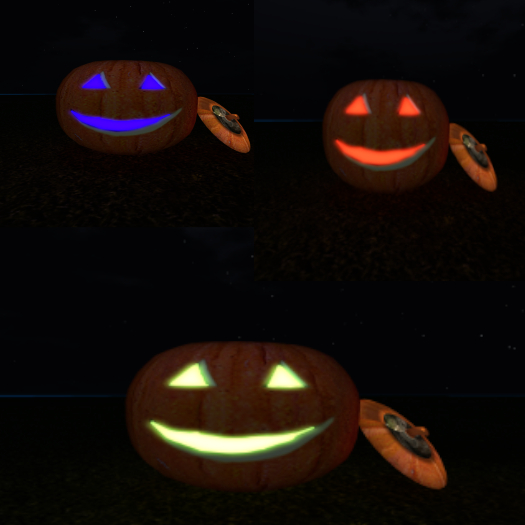 Large Holloween color changing Pumpkin