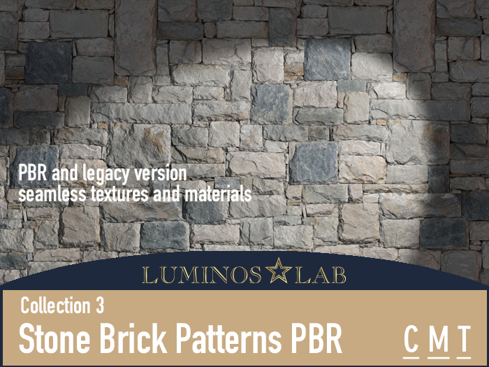 LL Stone Brick Pattern PBR  (collection 3) Full Perm
