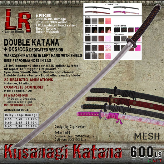 Kusanagi Katana (box) - double sword