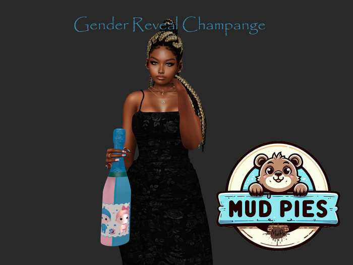 .:MudPie:. Gender Reveal Champange kit 