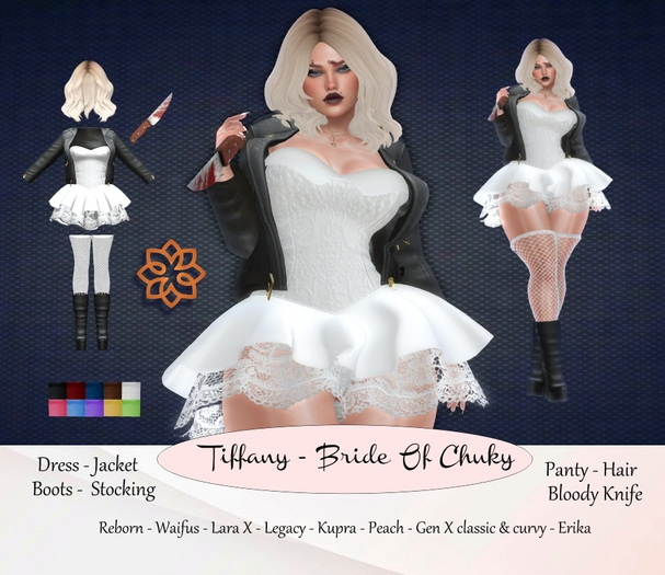 ::FOR YOU:: TIFFANY "BRIDE OF CHUCKY" COSTUME