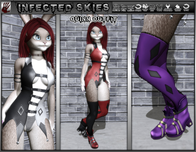 *IS* Quinn Outfit Furry 
