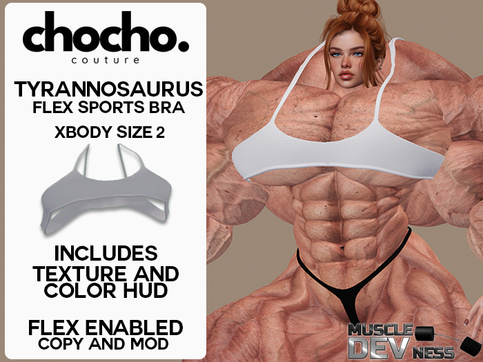 Chocho - Tyrannosaurus Flex Sports Bra (X-Body Size 2)