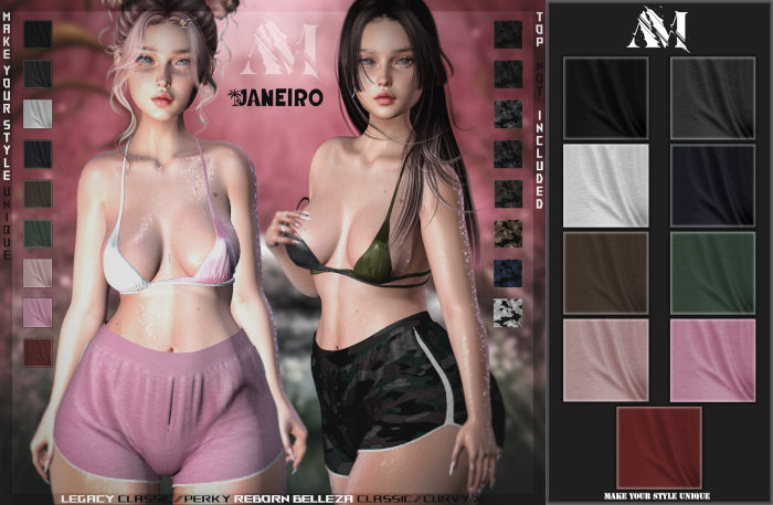 @Affirma Short " Janeiro " FATPACK COLORS