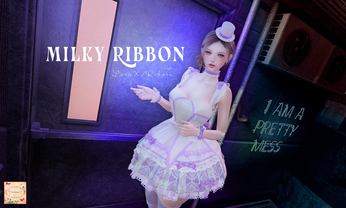 ***Ambrosia***Milky Ribbon[purple]