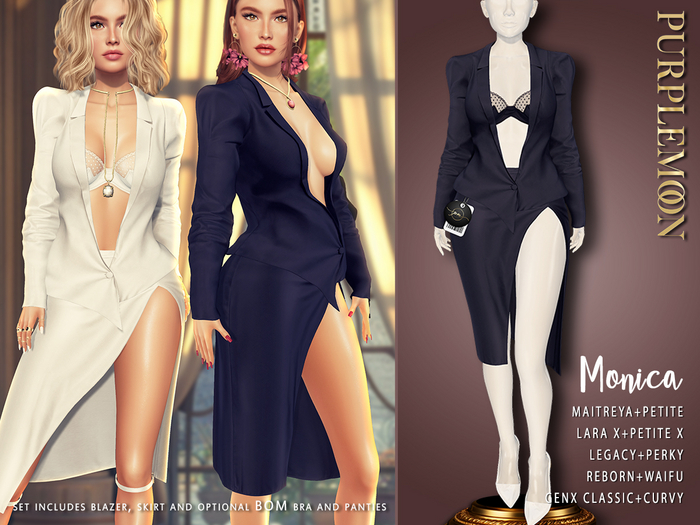:: pm :: Monica Set -dark blue-