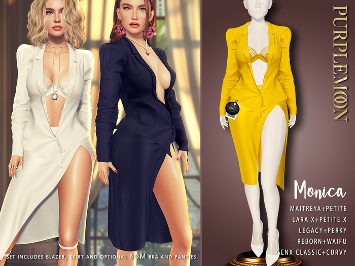 :: pm :: Monica Set -yellow-