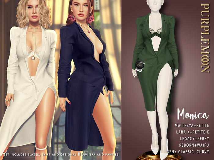:: pm :: Monica Set -dark green-