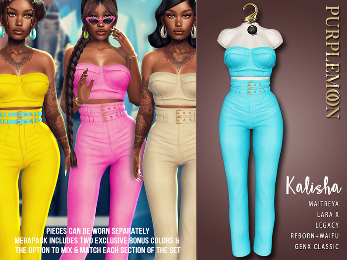 :: pm :: Kalisha Set -turquoise-