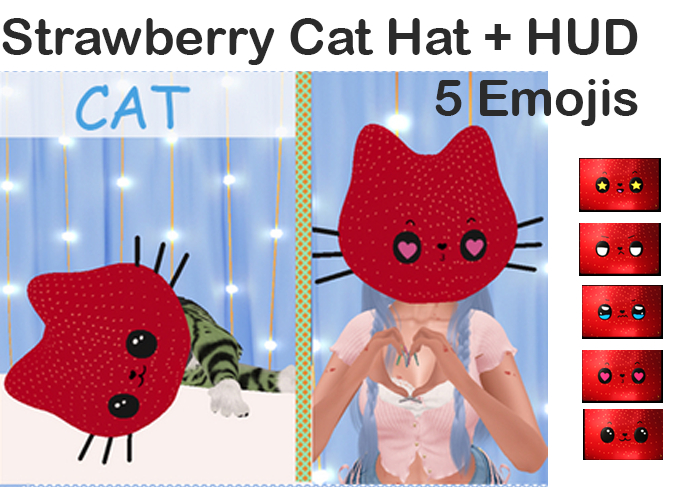 Rous - Strawberry Cat Hat