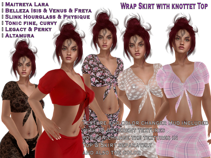 Wrap Skirt with knottet Top
