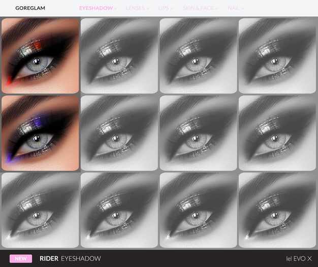 Goreglam 'Rider' Eyeshadow EVO X DEMO