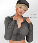 POISON ROUGE Yoko SHIRT COOL GREY ( LaraX ) - SALE !